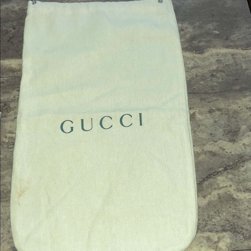 Gucci Cream Storage Bag for long wallet , clutch, any gucci slim bag